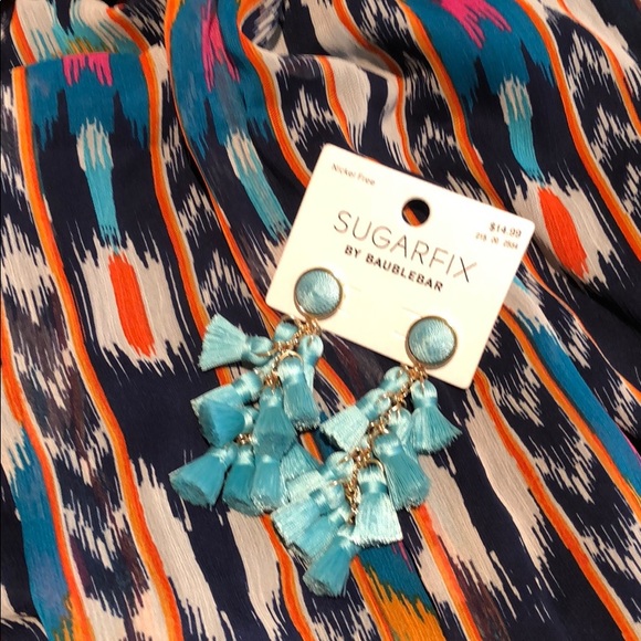 Lovely summer dress/Trendy earrings to match - Picture 7 of 7